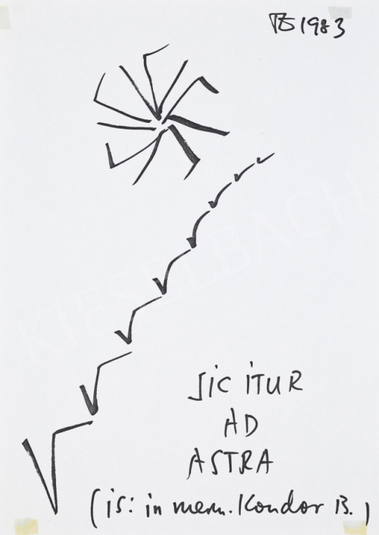  Tandori, Dezső - Picture Poem (Sic Itur ad Astra), 1983 | 67th Auction auction / 141 Lot