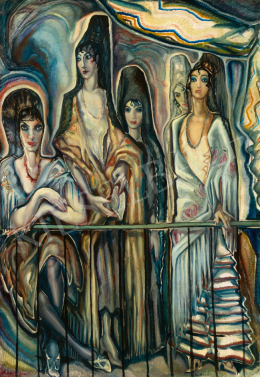  Batthyány, Gyula - Spanish Women on the Balcony, circa 1934 