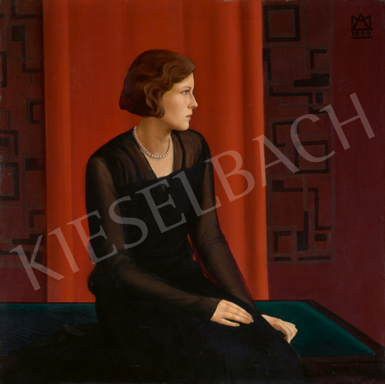  Mezey Artur - Nő art deco enteriőrben, 1930 | 67. Aukció aukció / 157 tétel