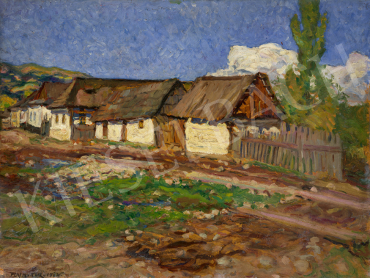  Perlmutter, Izsák - Sunlit Row of Houses, 1924 | 67th Auction auction / 169 Lot
