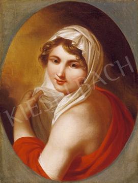 Ismeretlen festő, 1810 körül - Kendős lány | 5. Aukció aukció / 87 tétel