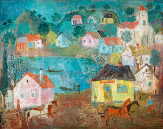 Pekáry, István - Village by the Lake | 67th Auction auction / 172 Lot