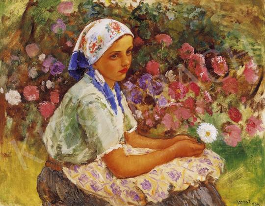  Czencz, János - Girl among Asters | 5th Auction auction / 91 Lot