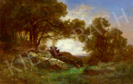 Kelety Gusztáv - Vadlesen (Kilátás a hegytetőről a folyóra), 1894 