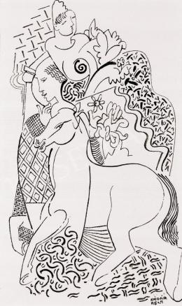  Kádár, Béla - Couple with a Horse 