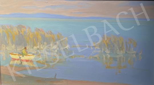 For sale  Csáki-Maronyák, József - Summer by the Lake Balaton (Fisherman in the Rays of the Rising Sun) 's painting