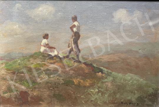For sale  Pádly, Aladár -  Outdoors (Hikers) 's painting