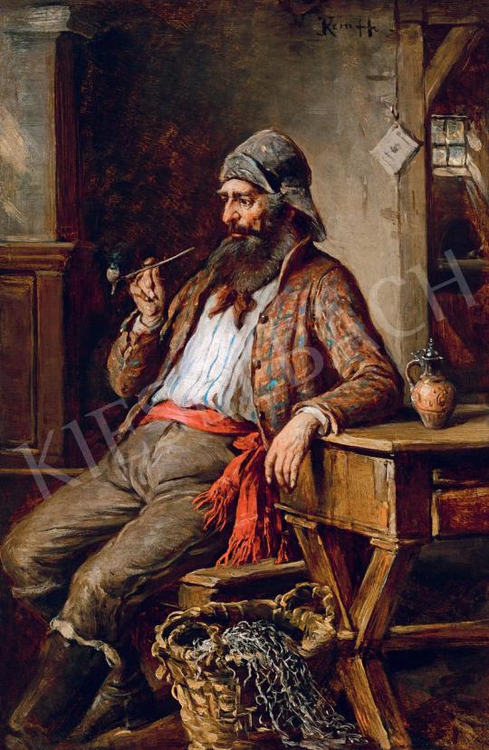 For sale Kern, Hermann - Fisherman Smoking 's painting