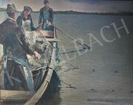 Tihanyi, János Lajos - Fishermen on the Danube (Budapest) 