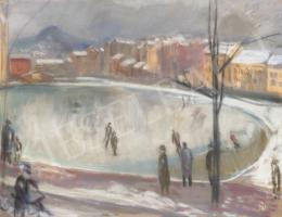  Bernáth, Aurél - On the Ice Rink on Széna Square, 1935 
