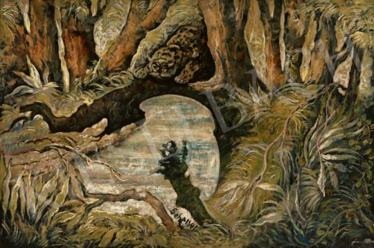 For sale  Scheiber, Hugó - In the Jungle (Jaguar), 1910s 's painting