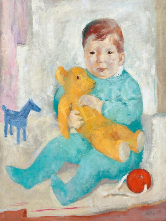  Szőnyi István - Teddy Bear (Péter) festménye