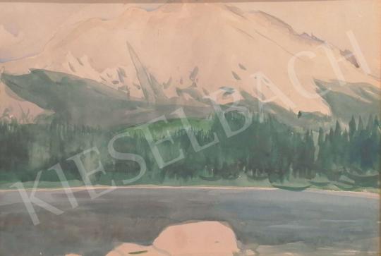 Eladó  Bernáth Aurél - Hegyvidéki táj tóval festménye