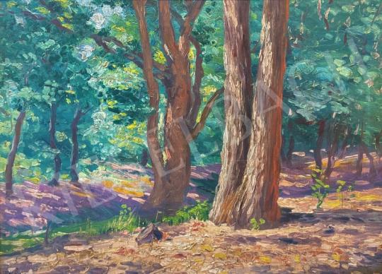 Edvi Illés Ödön - Tavaszi erdő festménye