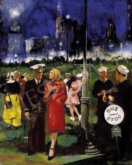 Gedő, Lipót - Summer Evening in the Central Park in New York | 5th Auction auction / 107 Lot