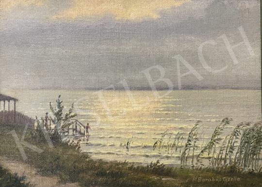 For sale Barabás, Gizella (Reissmann Gizella, Barabás  - Golden Bridge on the Lake Balaton (Siófok) 's painting