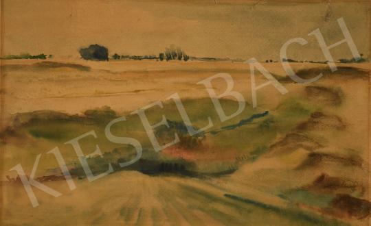 For sale Erdőssy, Béla - Landscape in Great Hungarian Plain, 1950-60's 's painting