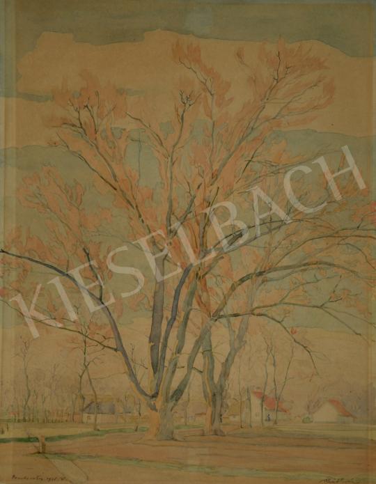 Eladó  Raáb Ervin - Virágzó nyárfák, 1938 festménye
