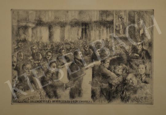 For sale  Varga, Nándor Lajos -  Temporary Parliament 's painting