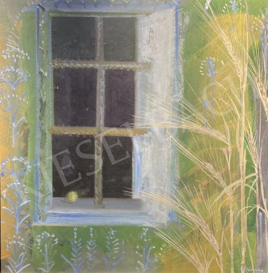 For sale  Záborszky, Viola (Fehér Istvánné) - Green Window 's painting