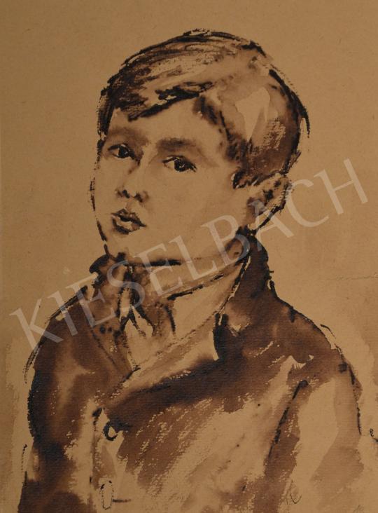 For sale  Unknown Painter c. 1950 - Little Boy 's painting