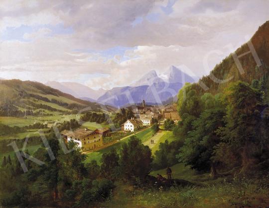 Ismeretlen osztrák festő, 19. század második  - Berchtesgaden látképe | 5. Aukció aukció / 120 tétel