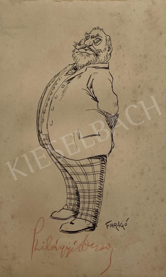 For sale  Faragó, Géza - Caricature of Dezső Szilágyi Politician 's painting