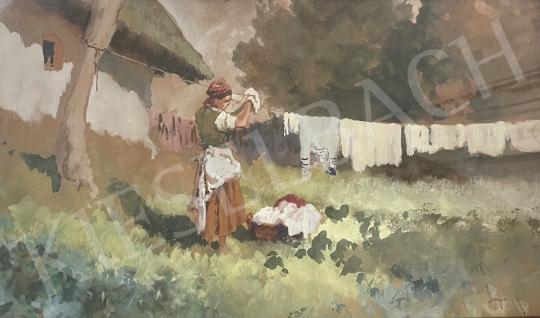 For sale Neogrády, Antal - Cloth Drying 's painting