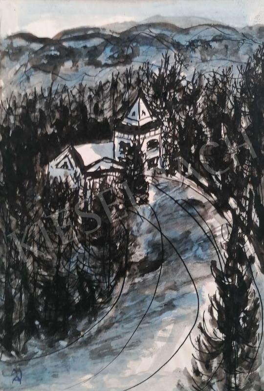 Eladó Abonyi Arany - Erdőbelső kastéllyal  festménye