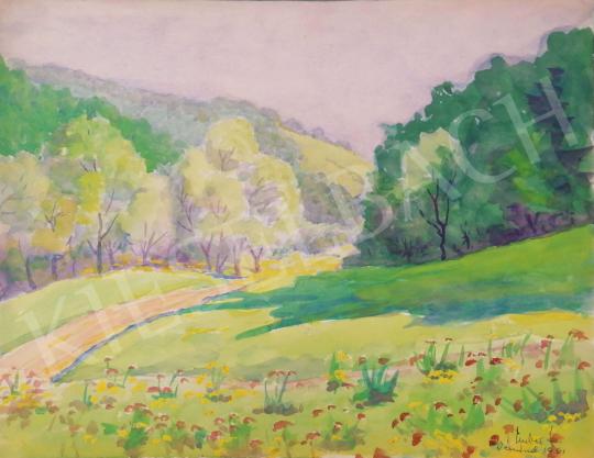 For sale  Ember János - Spring Landscape with Field Flowers 1961 's painting