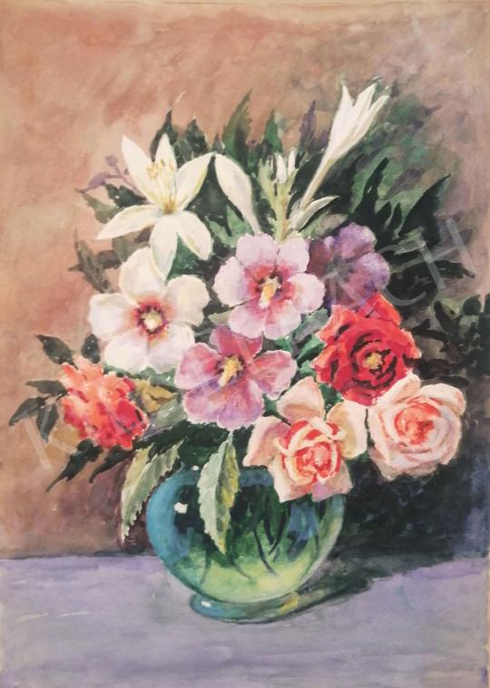 Eladó  Ember János - Virágcsendélet festménye