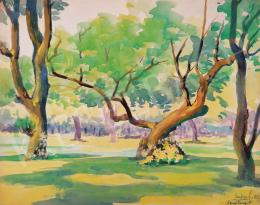  Ember János - Margaret Island trees 1957 