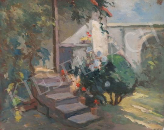 Eladó  Kássa Gábor - Udvarbelső festménye