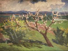Thormáné Kiss Margit - Tavasz Nagybányán 1937 festménye