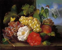 Ismeretlen festő, 19. század - Csendélet gyümölcsökkel 