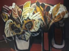 Eladó  Balogh Ervin - Napraforgós virágcsendélet festménye