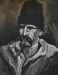 For sale  Scheiber, Hugó - Smoking pipe 's painting