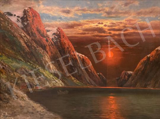 For sale Karl Kaufmann with signature Holmstedt -  Twilight lights 's painting