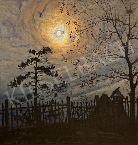 Eladó Kóbor Henrik - Esti fények 1917 festménye