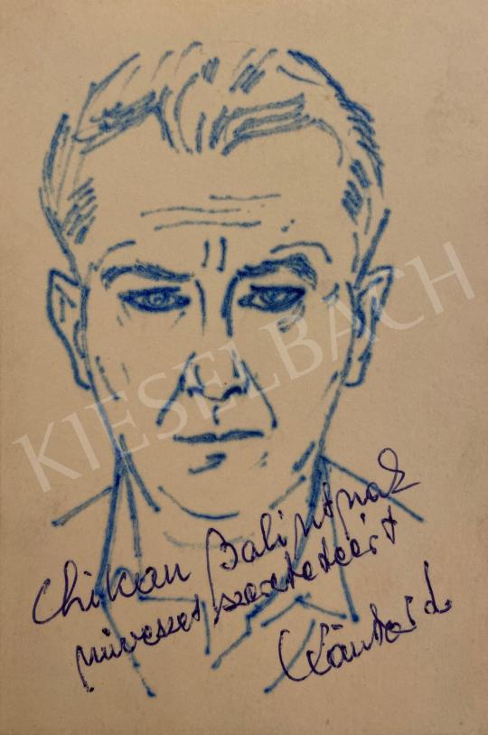 Eladó Kántor Lajos - Önarckép 1969 festménye