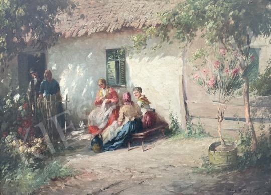 Eladó Ács Ágoston - Oldalpillantás ( Nyári kertben)  festménye