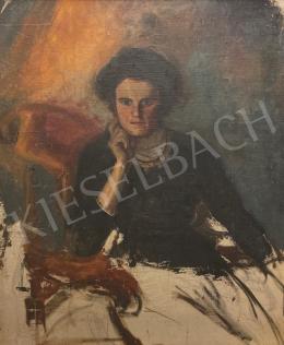 Ismeretlen festő - Női portré  