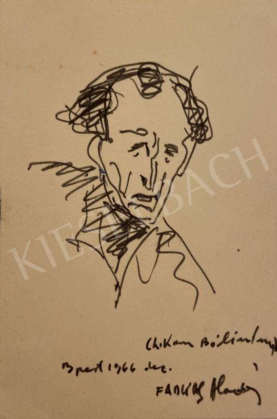  Farkas Aladár  - Self Portrait 1966 painting