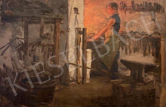 For sale Gyertyáni Németh, Gyula - Blacksmith shop around 1930 's painting