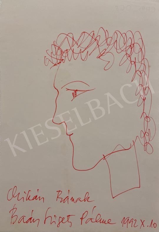 Eladó  Baász Szigeti Pálma - Női portré 1992  festménye