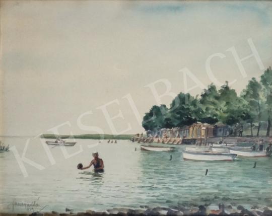 For sale  Jeney, Zoltán - Lake Balaton (Keszthely Bath House) 1929 's painting