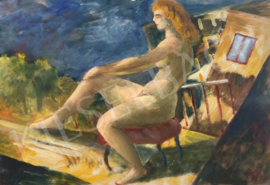Klie, Zoltán - Nude outdoors painting