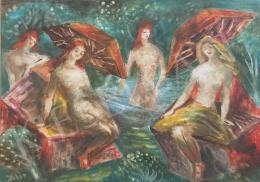 Klie, Zoltán - Women bathing 1957 