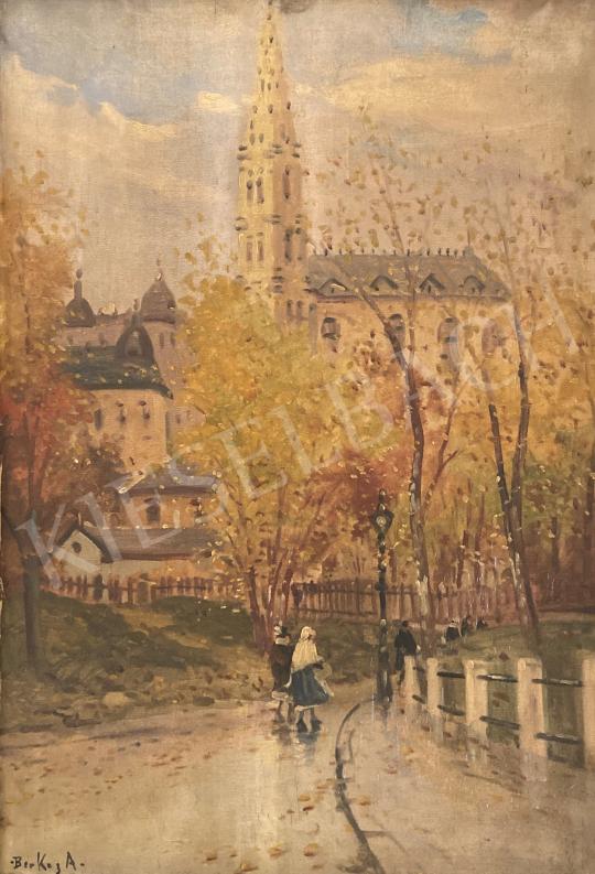 For sale  Berkes, Antal - Autumn street 's painting