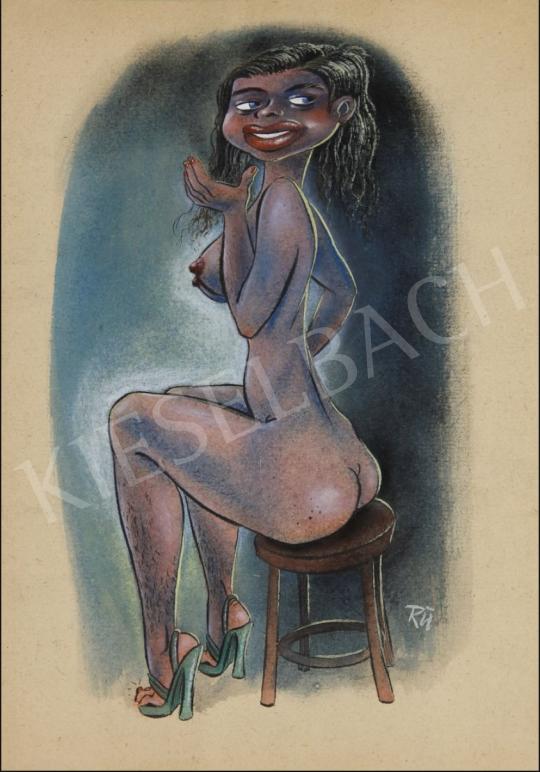 For sale  Ruszkay, György - Sitting nude 's painting